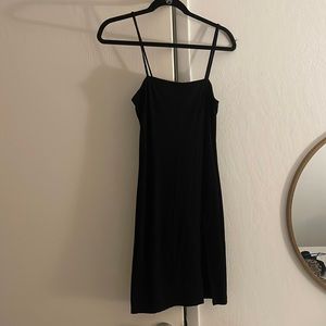 Black mini dress